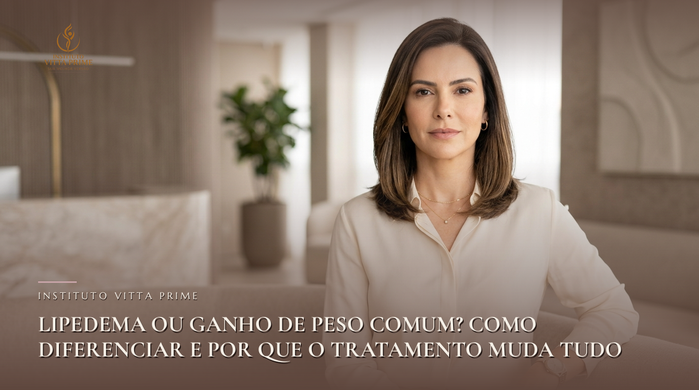 Lipedema ou Ganho de Peso Comum? Como Diferenciar e Por Que o Tratamento Muda Tudo — Dra. Sabrina Chagas Instituto Vitta Prime