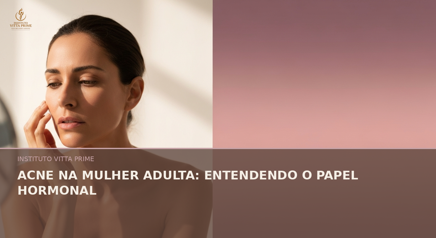 Acne na Mulher Adulta: Entendendo o Papel Hormonal — Dra. Sabrina Chagas Instituto Vitta Prime