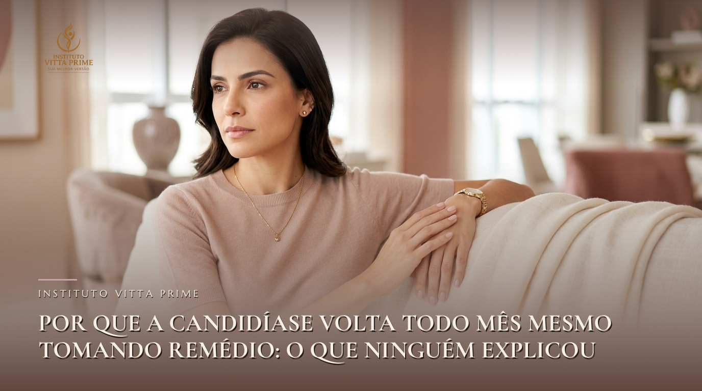 Por que a candidíase volta todo mês mesmo tomando remédio: o que ninguém explicou — Dra. Sabrina Chagas Instituto Vitta Prime