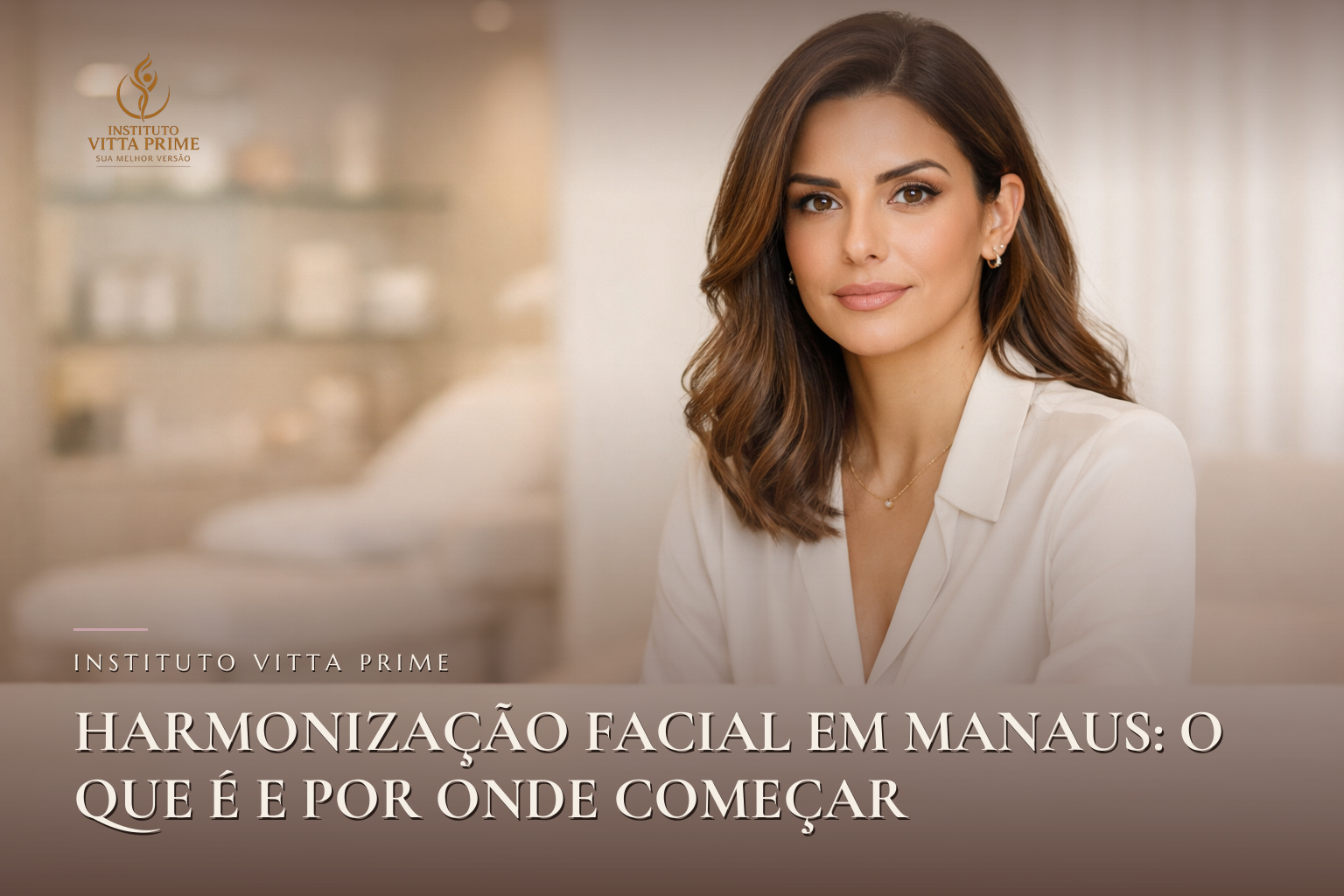 Harmonização Facial em Manaus: O Que É e Por Onde Começar. Ilustração editorial do Instituto Vitta Prime, estética facial em Manaus