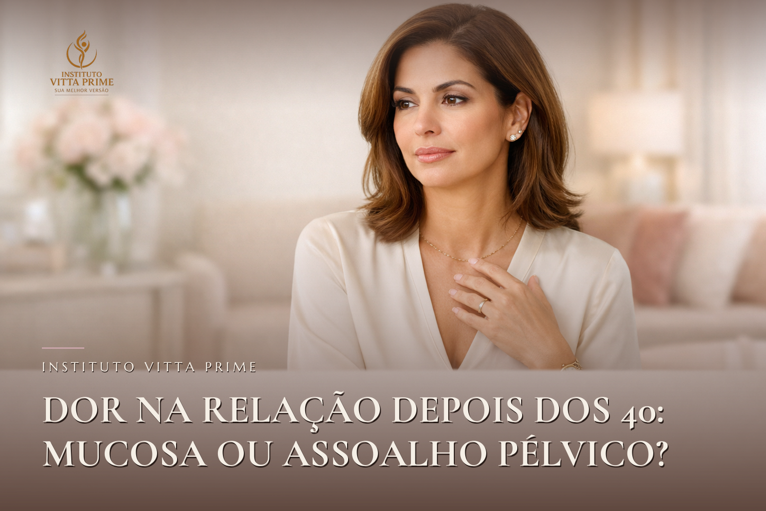Dor na Relação Depois dos 40: Mucosa ou Assoalho Pélvico? — Dra. Sabrina Chagas Instituto Vitta Prime