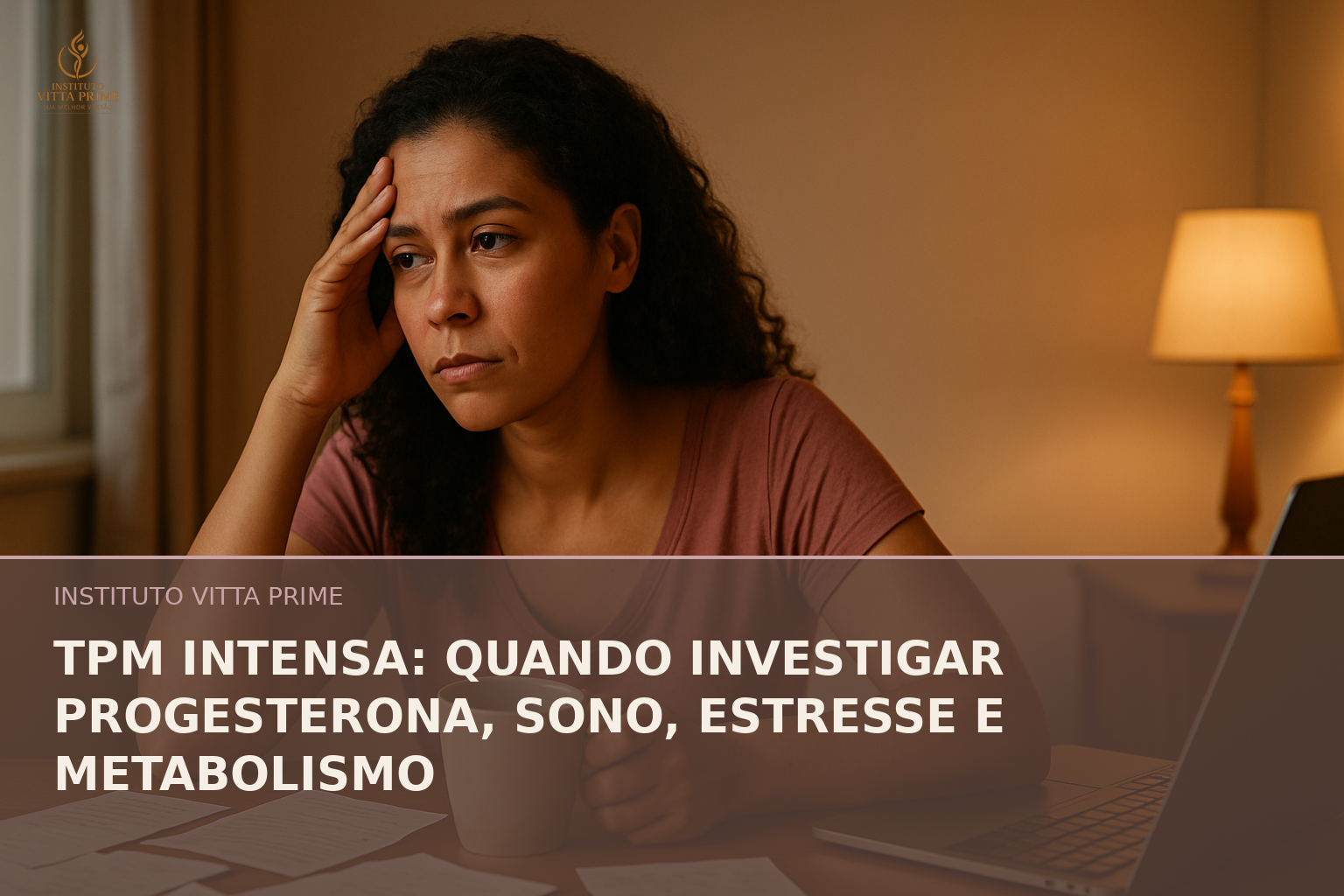 TPM Intensa: Quando Investigar Progesterona, Sono, Estresse e Metabolismo — Dra. Sabrina Chagas Instituto Vitta Prime