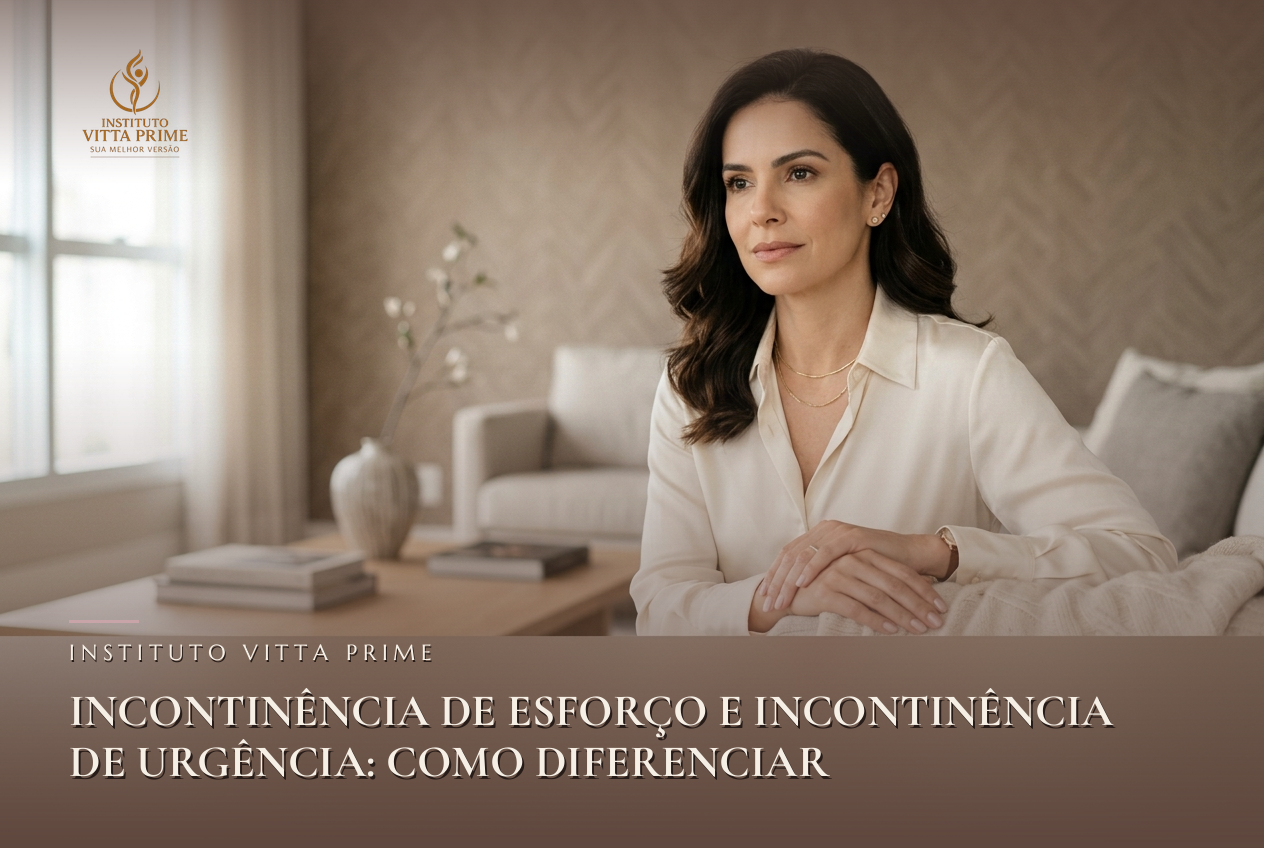 Incontinência de Esforço e Incontinência de Urgência: Como Diferenciar — Dra. Sabrina Chagas Instituto Vitta Prime