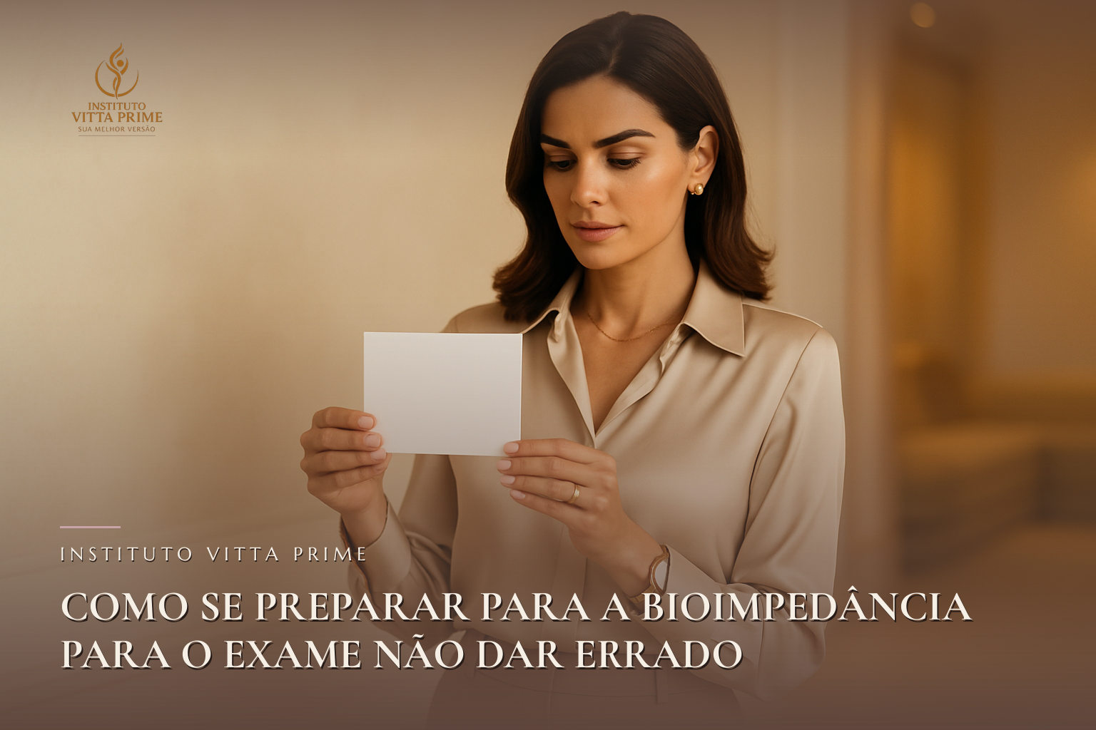 Como se preparar para a bioimpedância para o exame não dar errado — Dra. Sabrina Chagas Instituto Vitta Prime