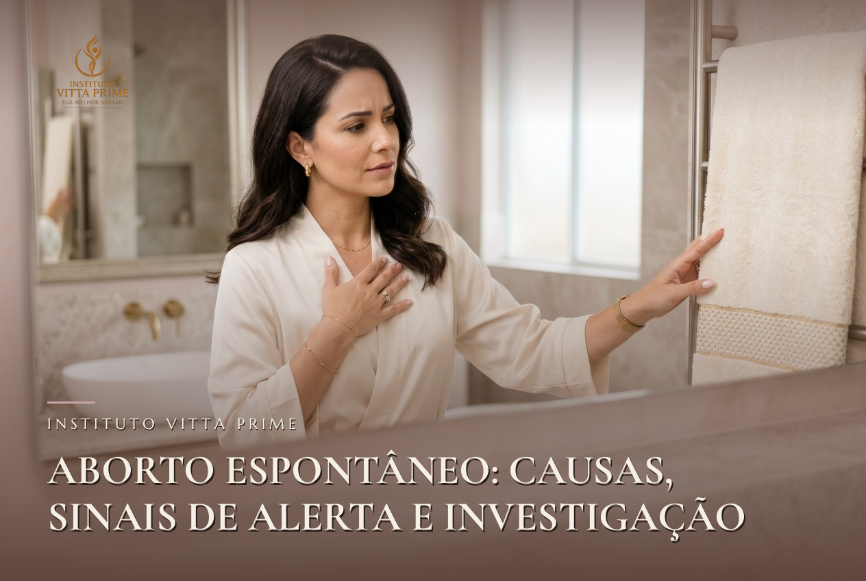 Aborto Espontâneo: Causas, Sinais de Alerta e Investigação — Dra. Sabrina Chagas Instituto Vitta Prime