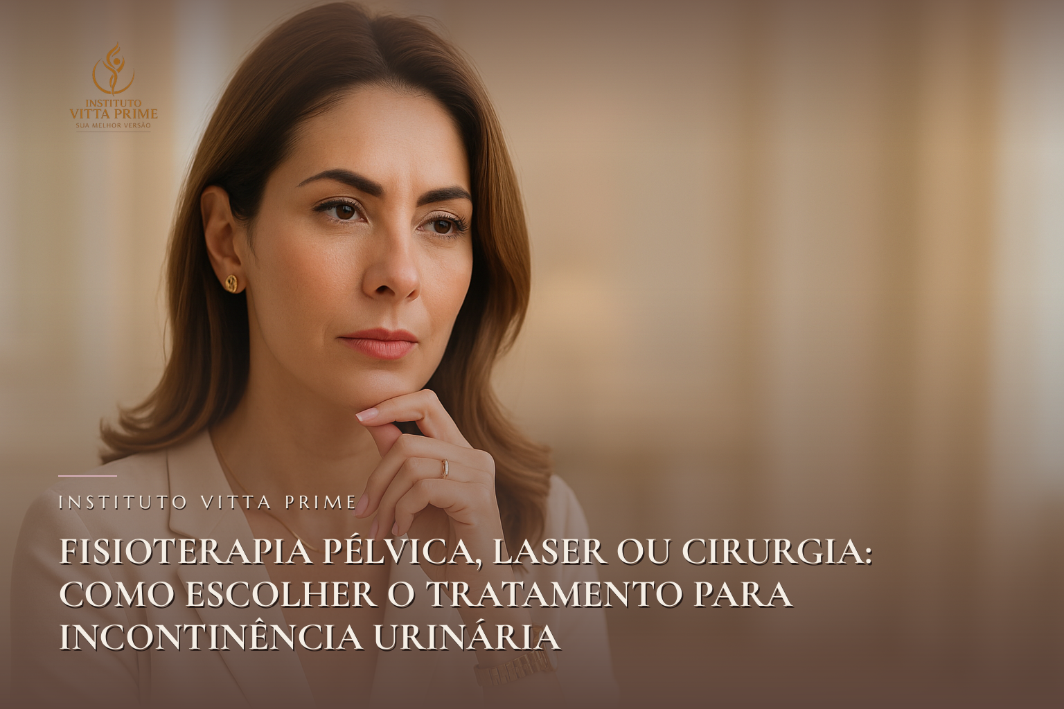 Fisioterapia Pélvica, Laser ou Cirurgia: Como Escolher o Tratamento para Incontinência Urinária — Dra. Sabrina Chagas Instituto Vitta Prime