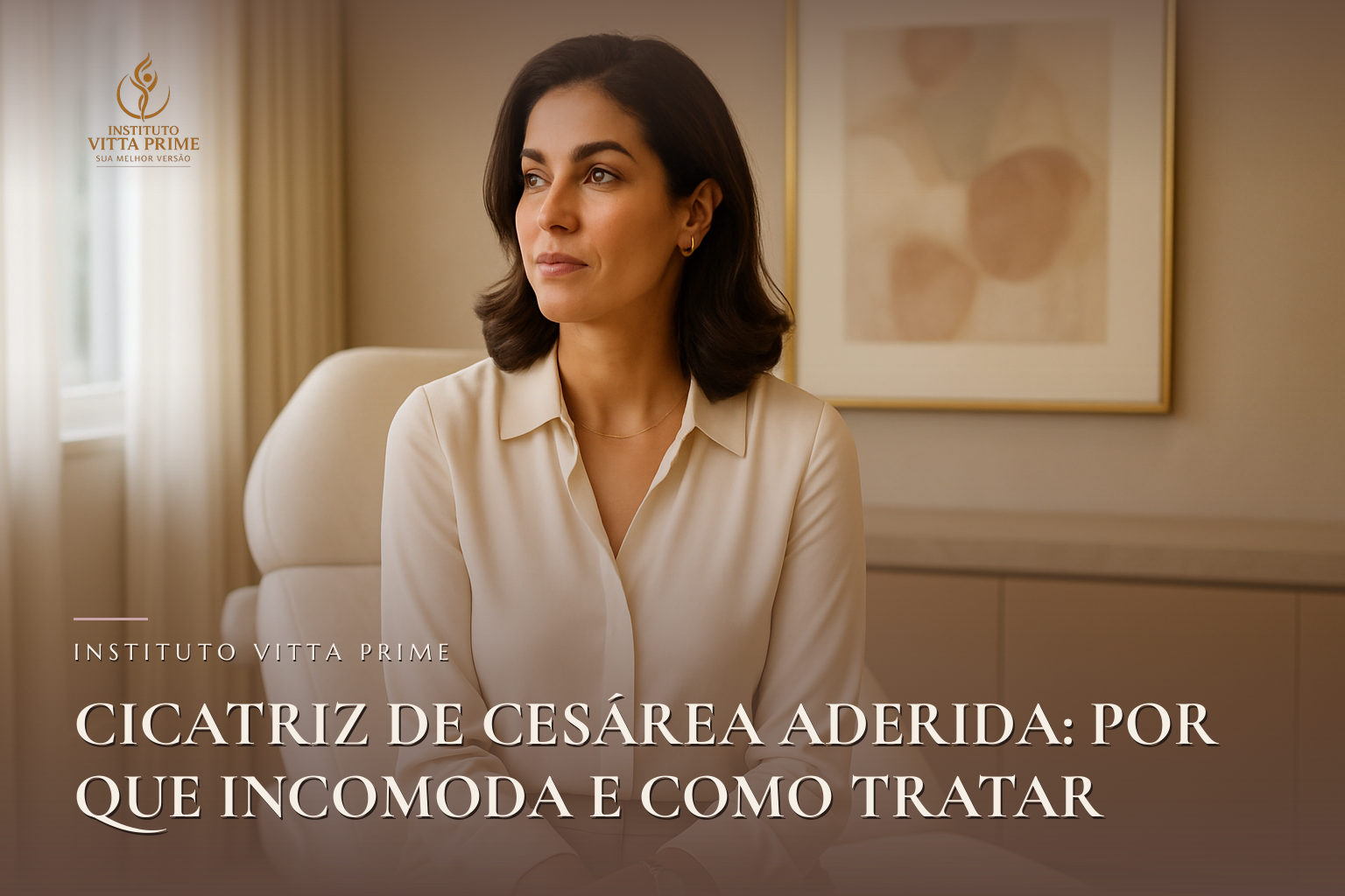 Cicatriz de cesárea aderida: por que incomoda e como tratar — Dra. Sabrina Chagas Instituto Vitta Prime