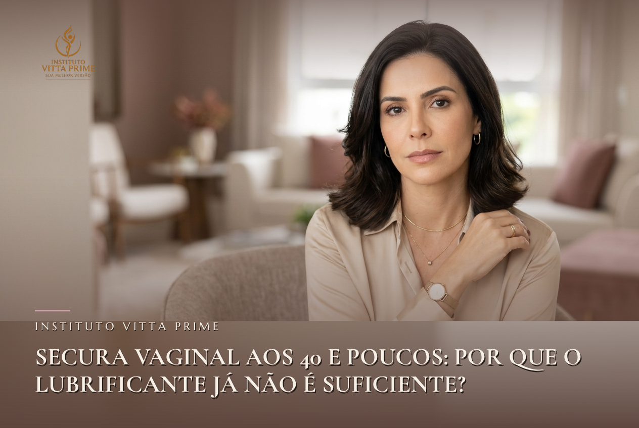 Secura vaginal aos 40 e poucos: por que o lubrificante já não é suficiente? — Dra. Sabrina Chagas Instituto Vitta Prime