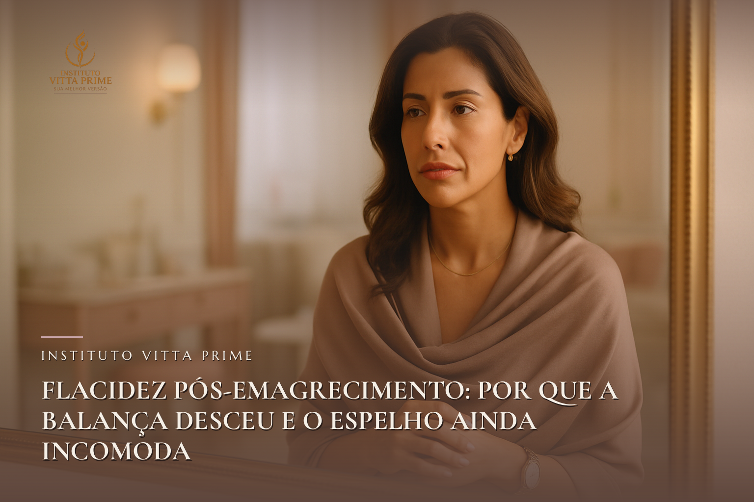Flacidez Pós-Emagrecimento: Por Que a Balança Desceu e o Espelho Ainda Incomoda — Dra. Sabrina Chagas Instituto Vitta Prime