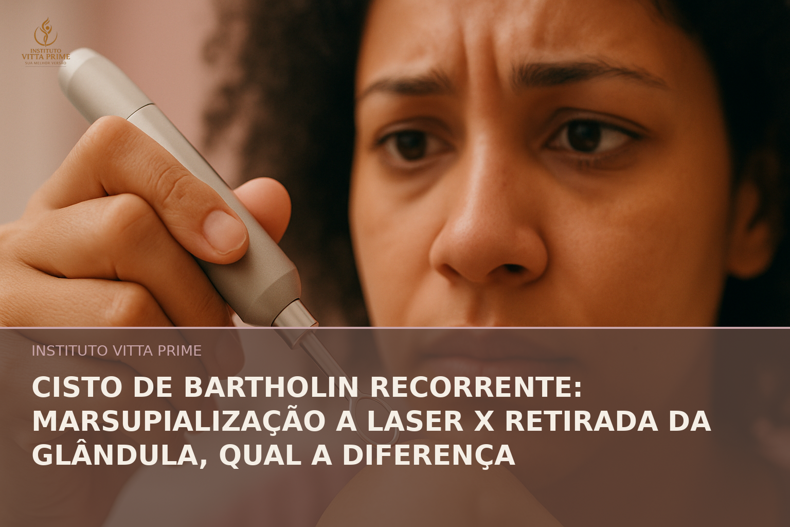 Cisto de Bartholin recorrente: marsupialização a laser x retirada da glândula, qual a diferença — Dra. Sabrina Chagas Instituto Vitta Prime